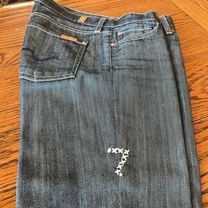 7 for all mankind jeans, size 26, blue/grey color